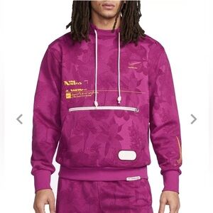 NIKE Mens Size Large Standard Issue Basketball Pullover Hoodie DRI-FIT